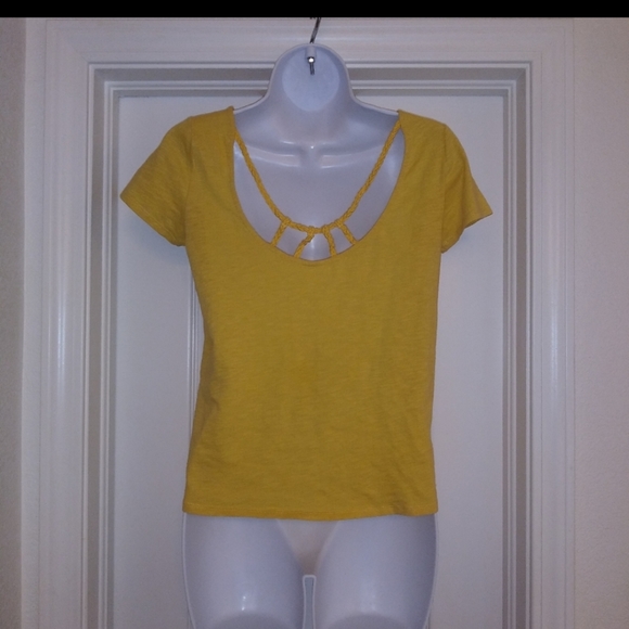 Sezane Yellow Strappy Back T Shirt Top - Picture 5 of 7